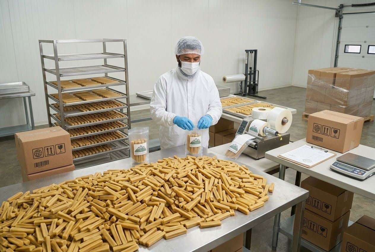 Processing at factory