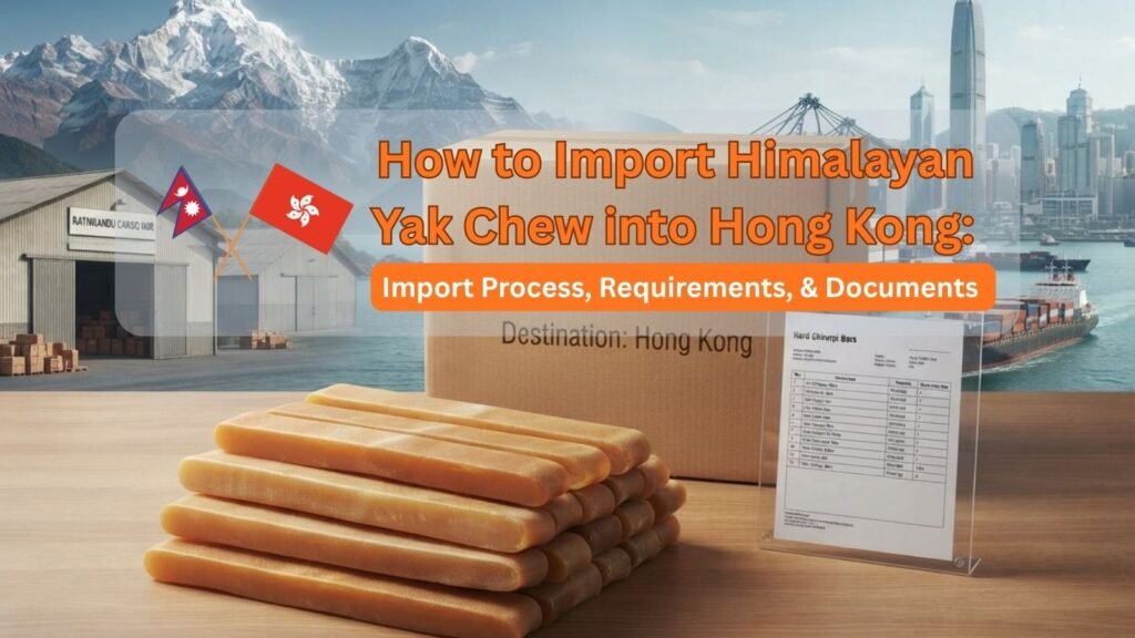 Himalayan yak chew from Nepal prepared for export to Hong Kong.