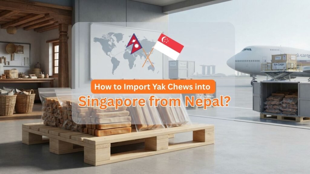 Himalayan yak chews prepared for export from Nepal to Singapore.