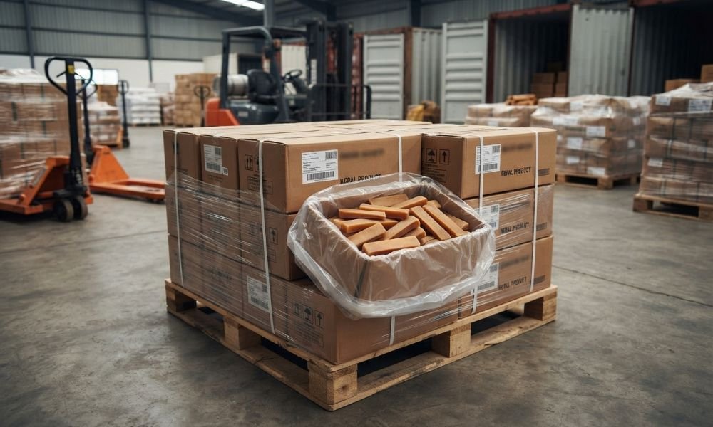 Himalayan yak chew cartons prepared for international shipping from Nepal